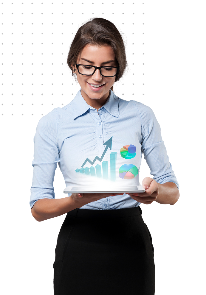 Overview of bookkeeping services including transaction recording, bank and credit card reconciliations, organized recordkeeping, customized financial reports, and monthly financial reviews to support accurate reporting and informed decision-making.